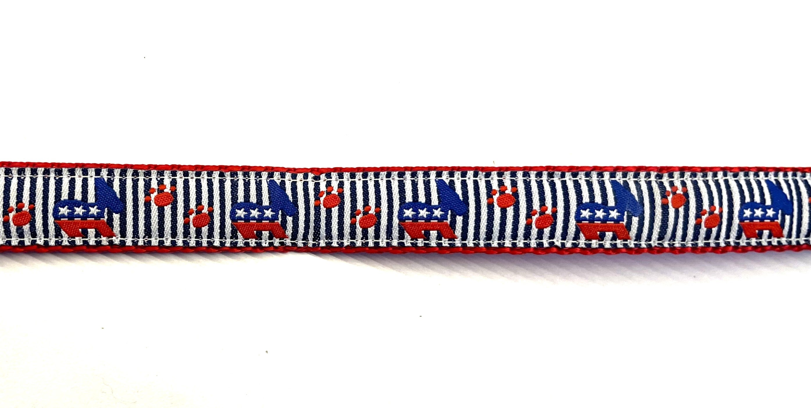 Democrat Donkeys and Paws Dog Collar 3/4