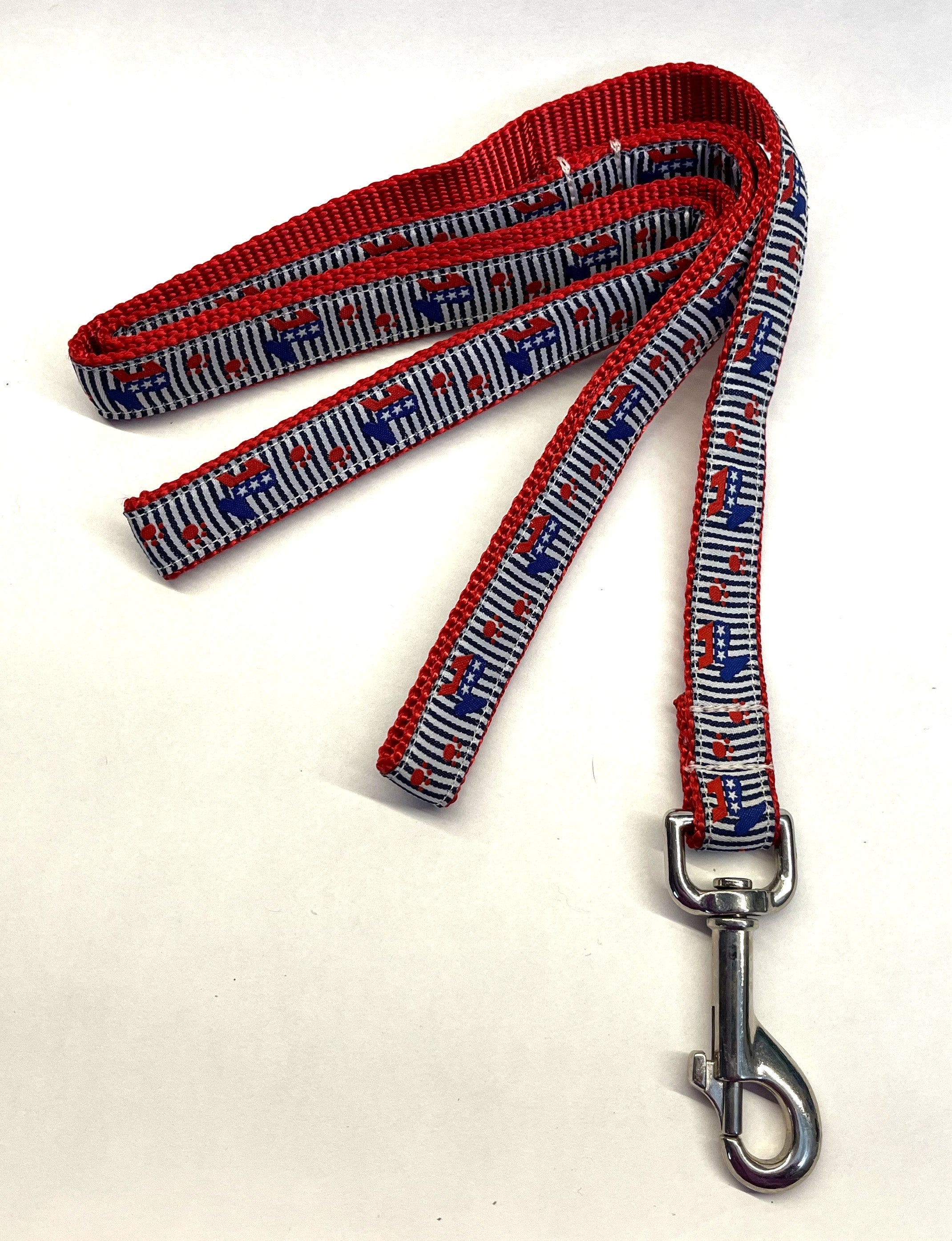 Democrat Donkeys and Paws Dog Leash 3/4