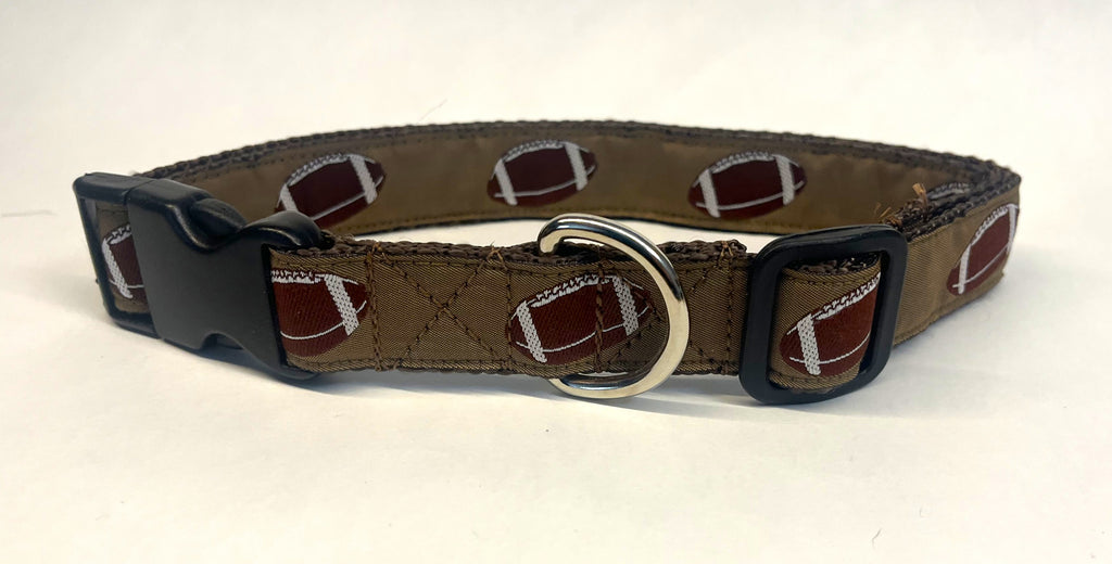 Footballs Dog Collar 1in