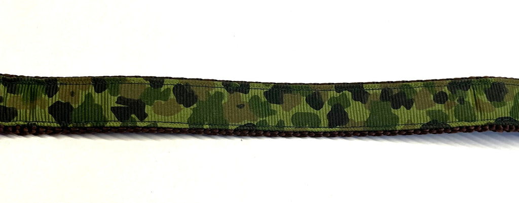 Green Camo Dog Collar 3/4
