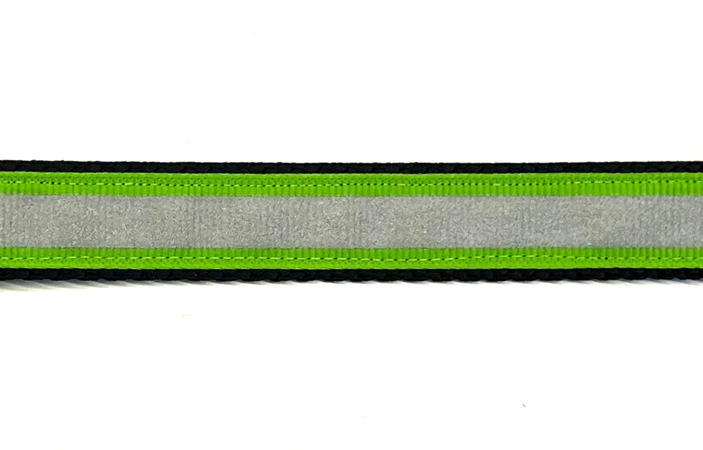 Green Reflector Dog Collar 3/4