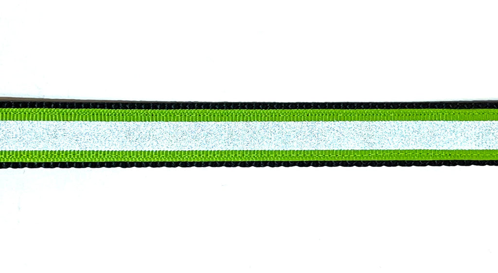 Green Reflector Dog Leash 3/4