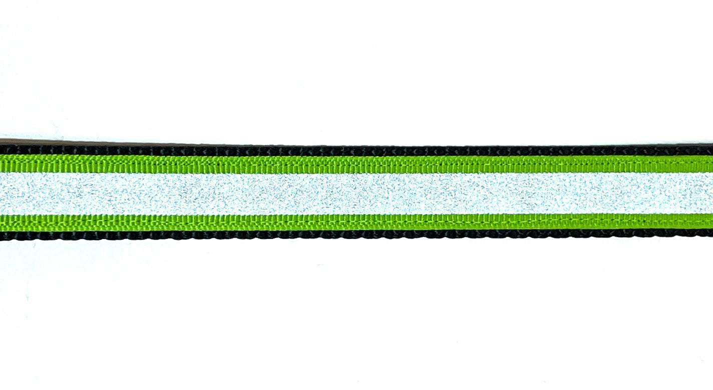 Green Reflector Dog Leash 3/4