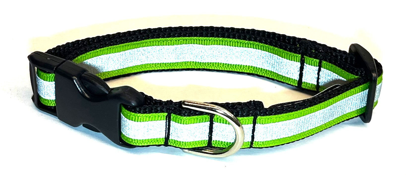 Green Reflector Dog Collar 3/4