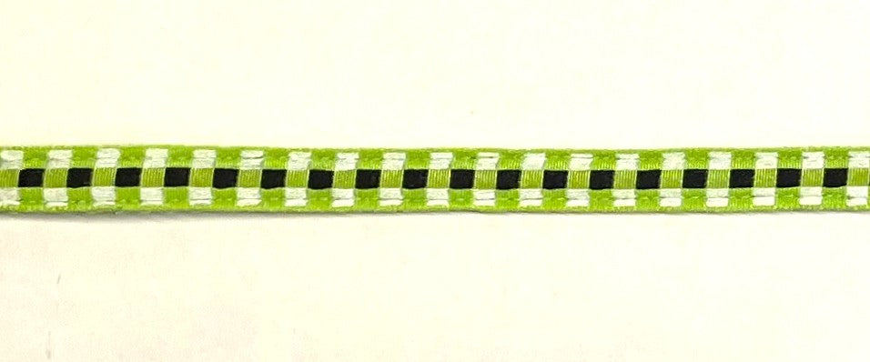 Green, Black, and White Plaid Cat Collar