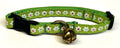 Green with White Daisy Flowers Cat Collar