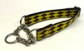 Green with Brown Diamonds Chain Martingale Collar 1in