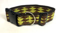 Green with Brown Diamonds Dog Collar 2in