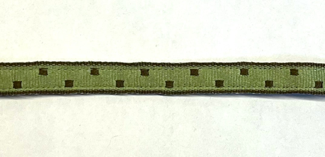 Green with Brown Square Dots Cat Collar