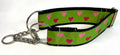Green with Pink and Light Pink Hearts Chain Martingale Collar 2in