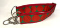 Green with Red Large Dot Chain Martingale Collar 2in