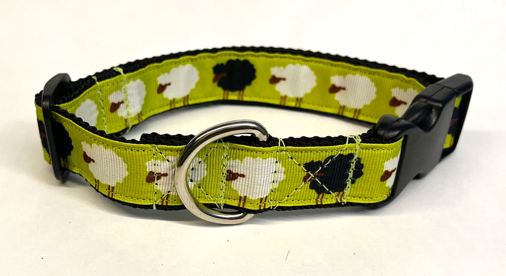 Green with Sheep Dog Collar 1in
