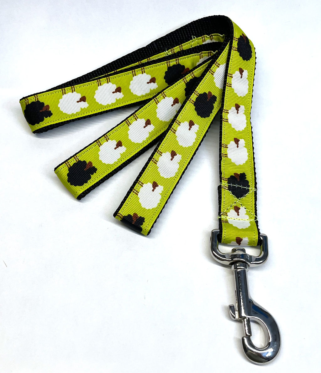 Green with Sheep Dog Leash 1in