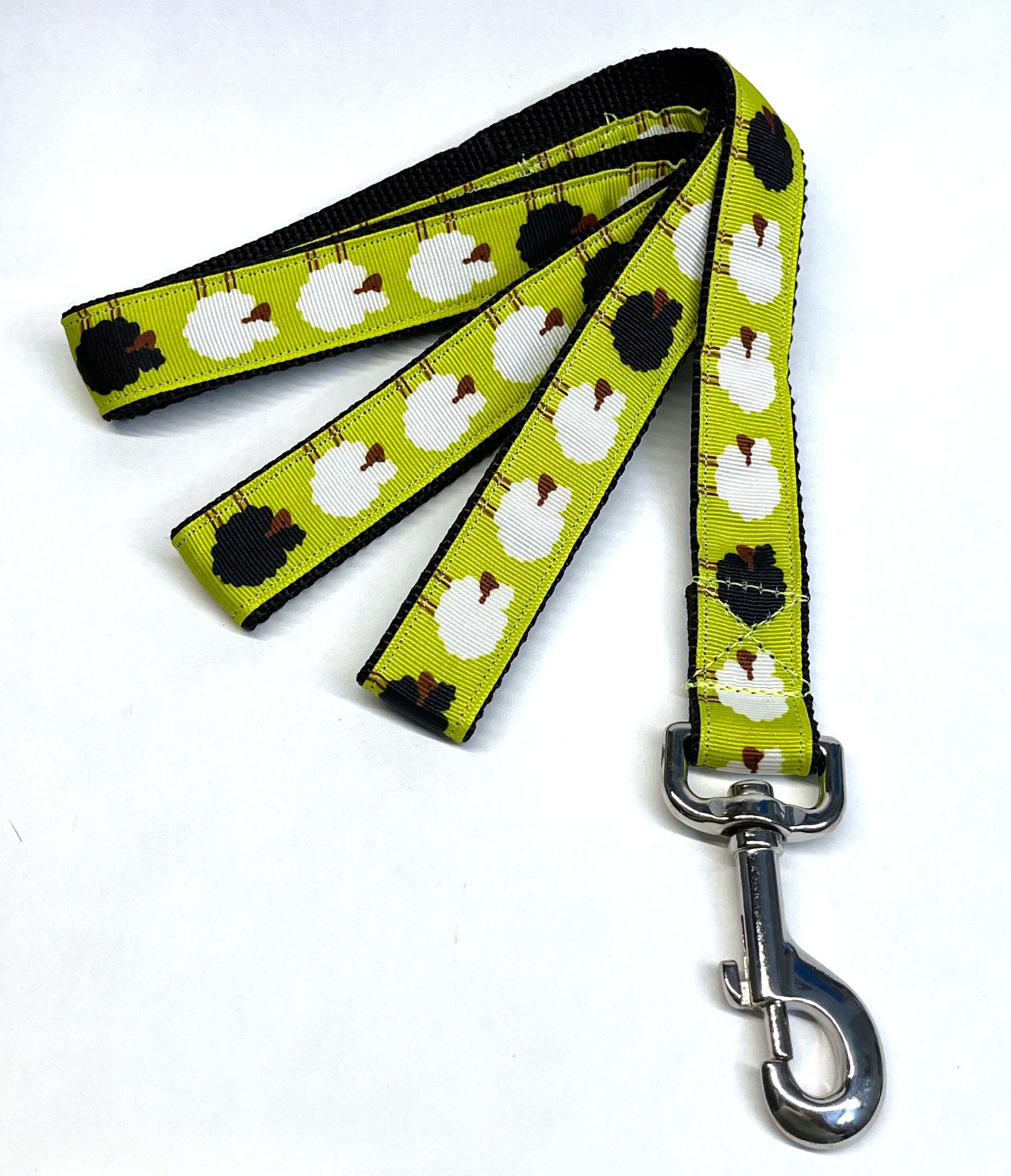 Green with Sheep Dog Leash 1in