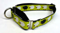 Green with Sheep Martingale Collar 1in