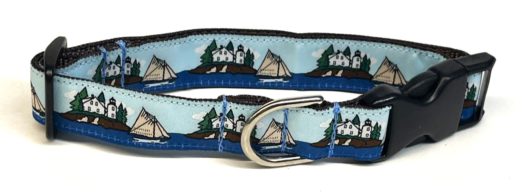 Islands and Ships Dog Collar 3/4