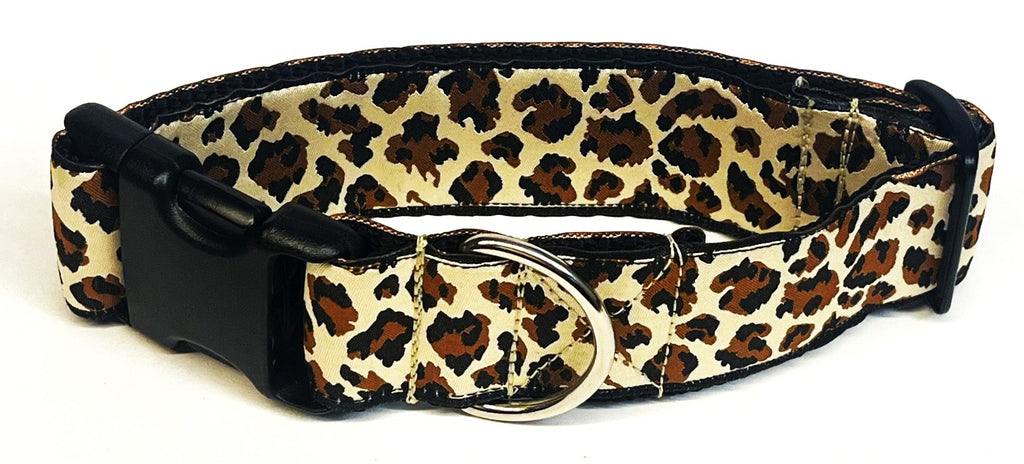Leopard Print Dog Collar 1 1/2 in