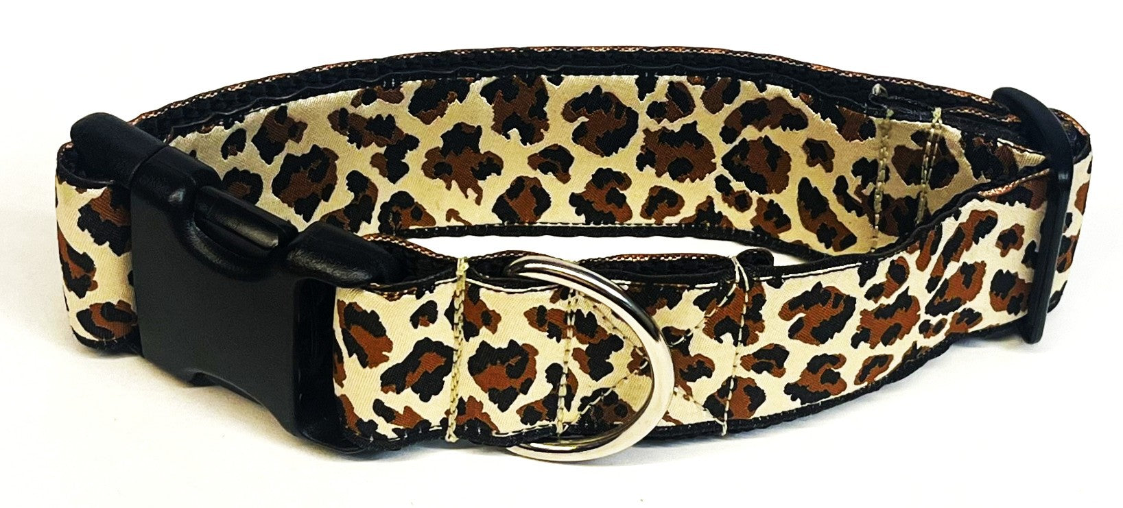 Leopard Print Dog Collar 1 1/2 in