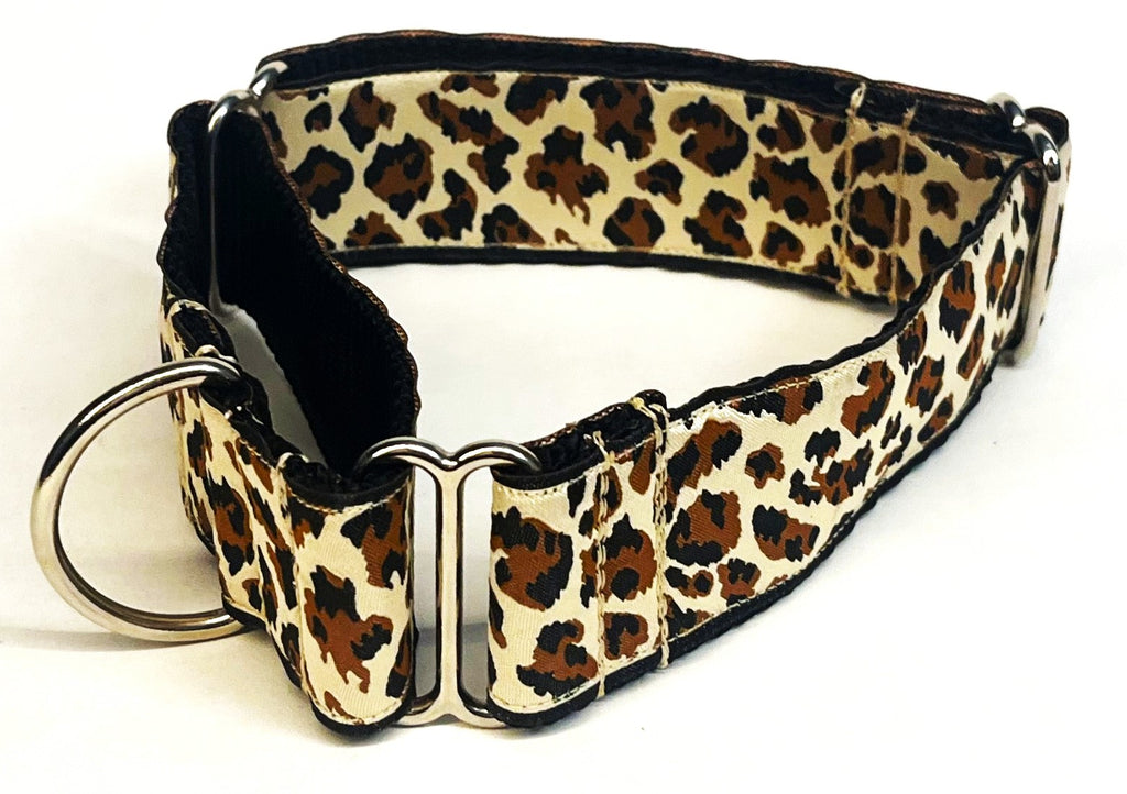 Leopard Print Martingale Collar 1 1/2 in