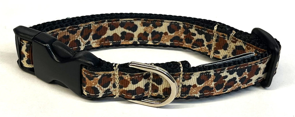 Leopard Print Dog Collar 3/4