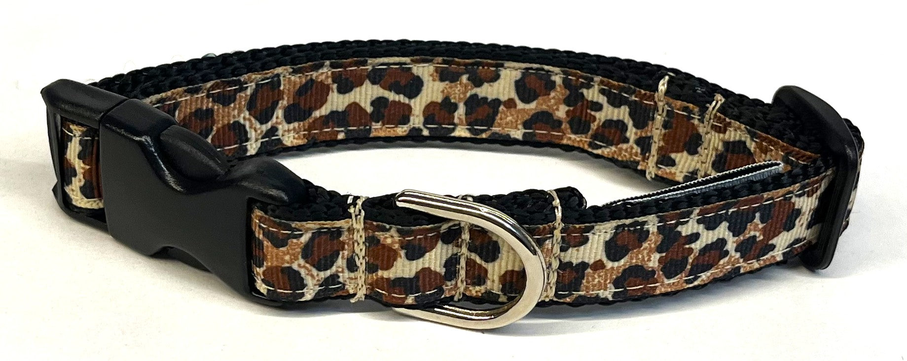 Leopard Print Dog Collar 3/4