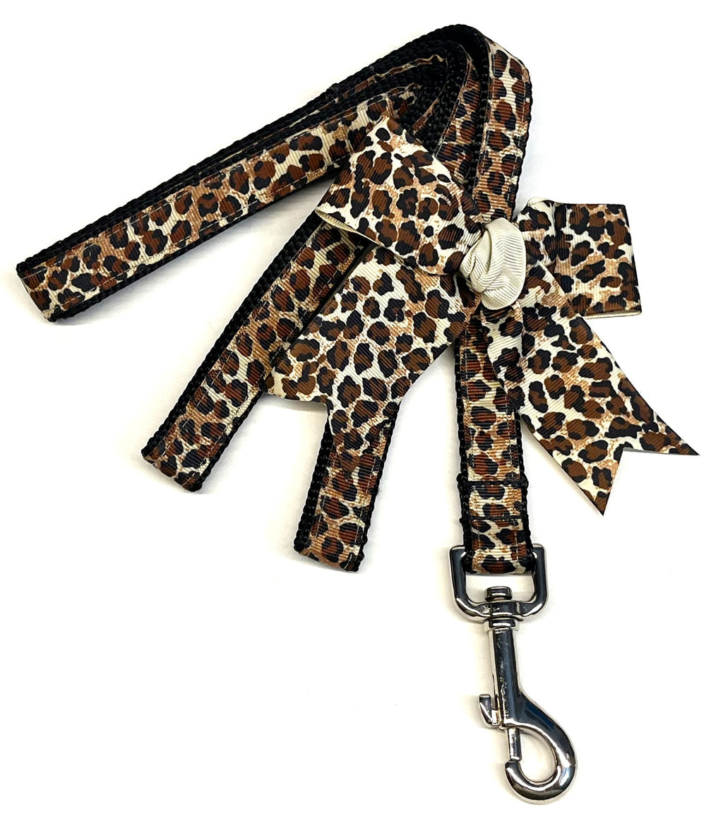 Leopard Print Dog Leash 3/4