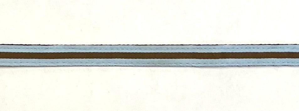 Light Blue and Brown Stripe Cat Collar