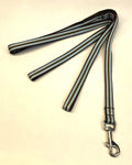 Light Blue and Brown Stripes Dog Leash 1/2