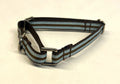 Light Blue and Brown Stripes Martingale Collar 1/2