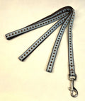 Light Blue with Brown Dot Dog Leash 1/2