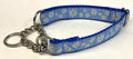 Light Blue with Daisies Chain Martingale Collar 1in