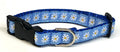 Light Blue with Daisies Dog Collar 3/4