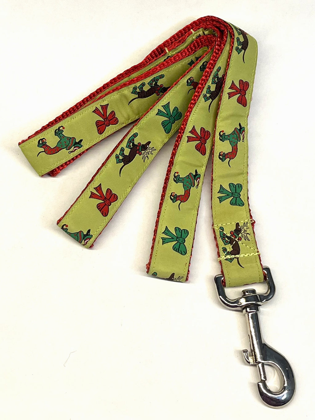 Christmas Dogs & Bows Dog Leash 1in