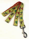 Christmas Dogs & Bows Dog Leash 1in