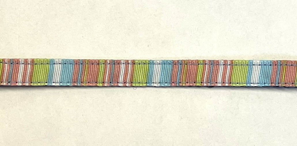Pastel Vertical Stripe Cat Collar