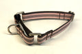 Light Pink and Brown Stripes Martingale Collar 1/2