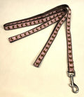 Light Pink with Brown Butterflies Dog Leash 1/2