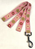 Light Pink with Green and Pink Flowers Dog Leash 1in