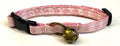 Light Pink and White Plaid Cat Collar