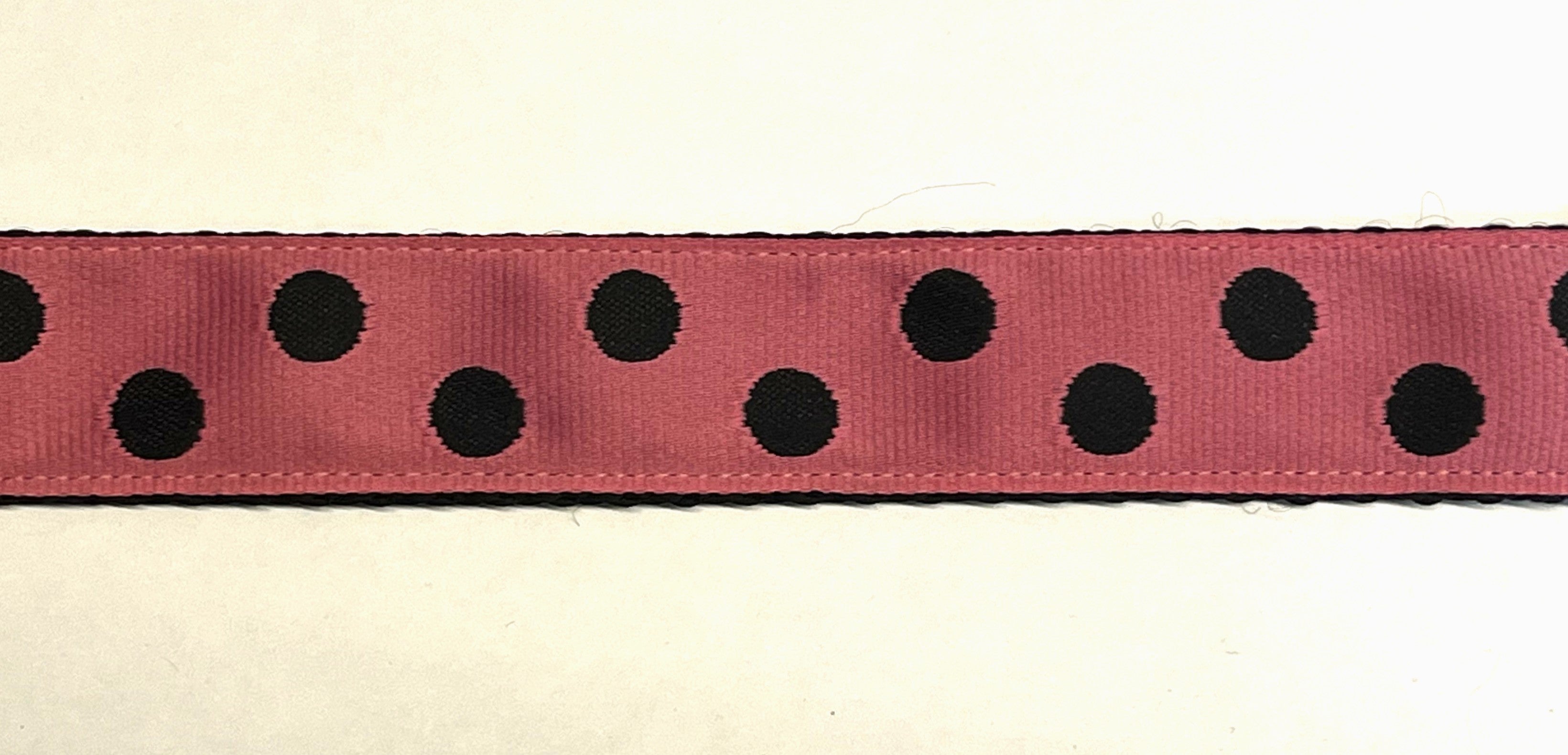 Light Pink with Black Dots Dog Leash 1in