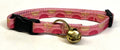 Light Pink with Pink and Tan Half Circles Cat Collar