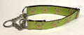 Lime Green with Palm Tree Tennis Rackets Chain Martingale Collar 1in