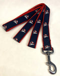 Navy with Sailboats Dog Leash 1in
