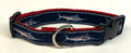Navy with Swordfish Dog Collar 1in