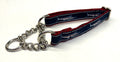 Navy Blue with Swordfish Chain Martingale Collar 3/4