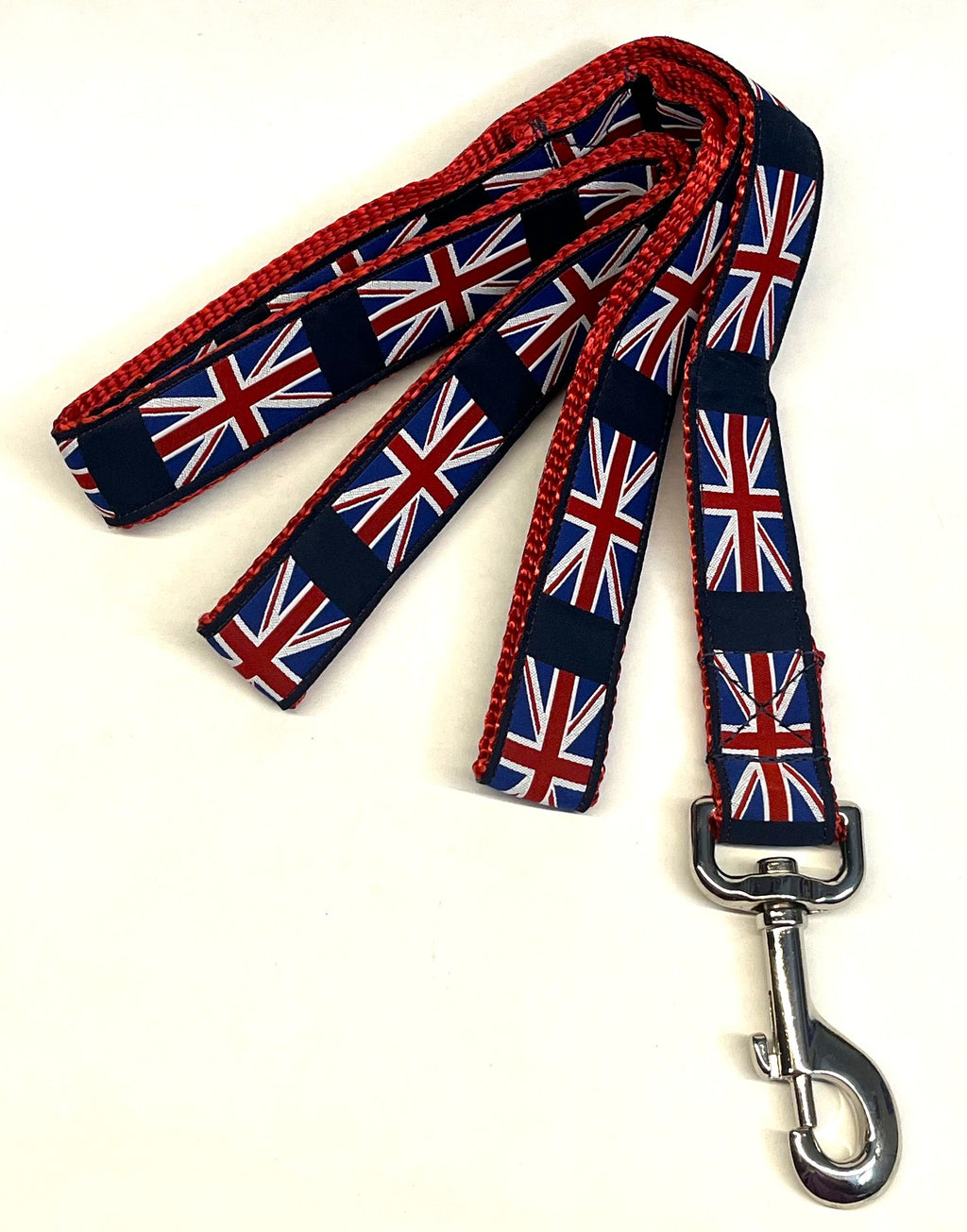 Navy with Union Jack Dog Leash 1in