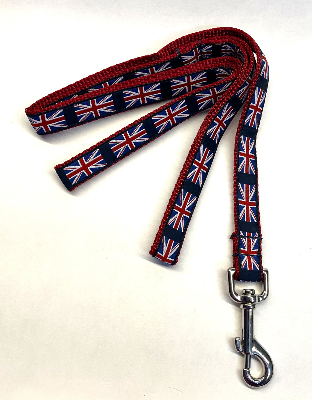 Navy Blue with Union Jack Dog Leash 3/4