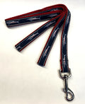 Navy Blue with Swordfish Dog Leash 3/4