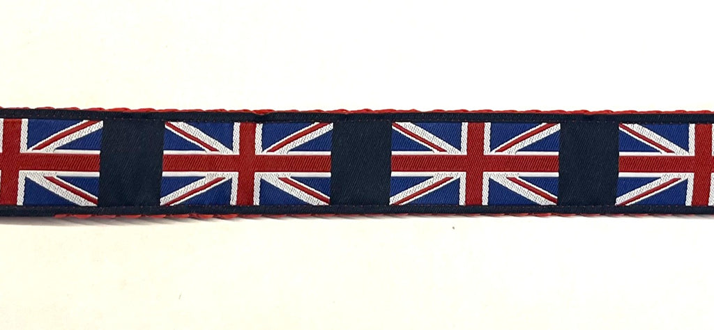 Navy with Union Jack Dog Leash 1in