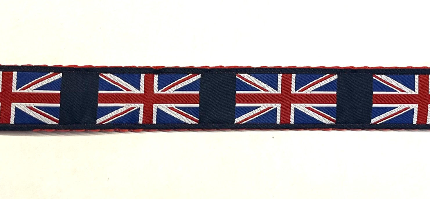 Navy with Union Jack Dog Leash 1in